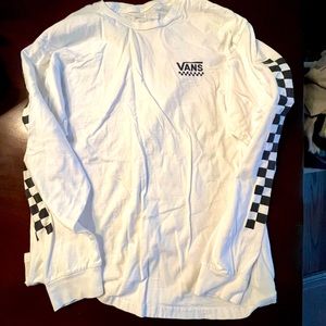 Vans longsleeve checkerboard tee.  Size Large